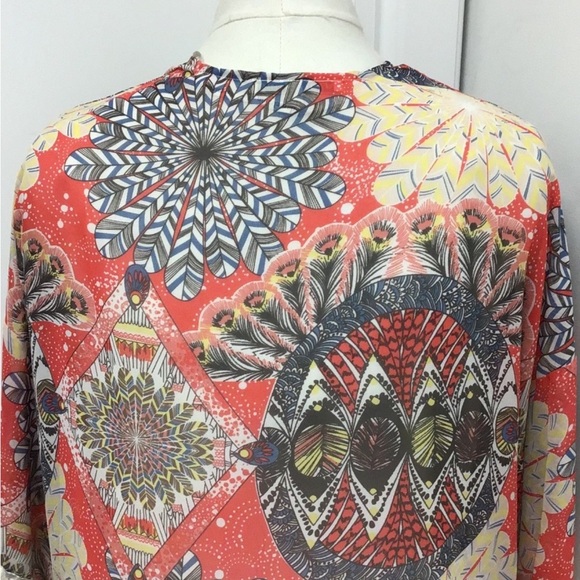 Daniel Rainn Women’s Open Front Fringe Boho Kimono Top, size XS/S - Picture 15 of 15